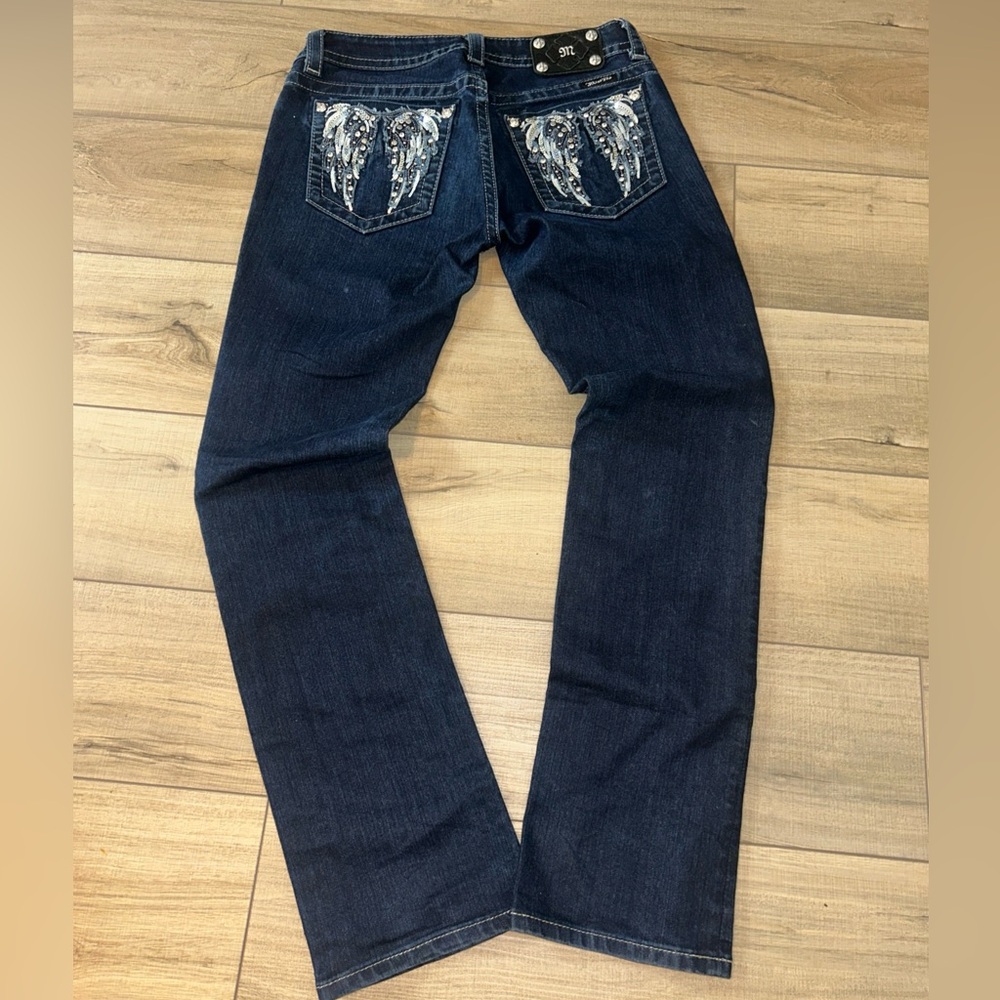 Miss Me Jeans Angel Wings Boot Cut Cowgirl Western Rodeo Line Dancing 29